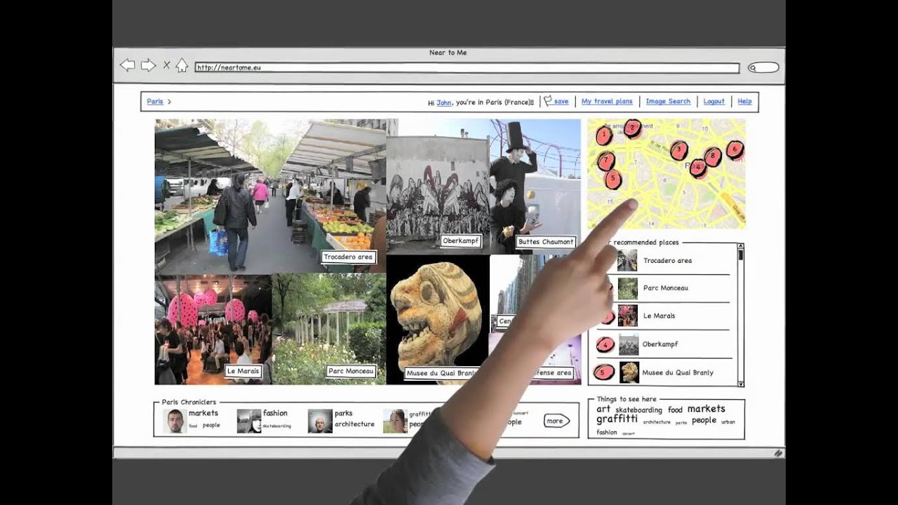 Near2me: Concept for a system providing authentic travel destination recommendations