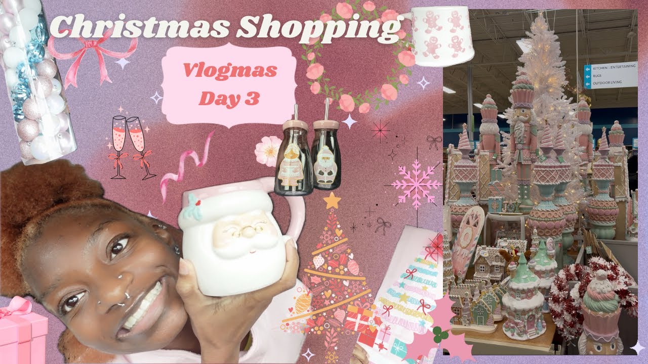 CHRISTMAS DECOR SHOPPING FOR MY FIRST APARTMENT! 🎄🛍️ | at home finds + decor shopping 