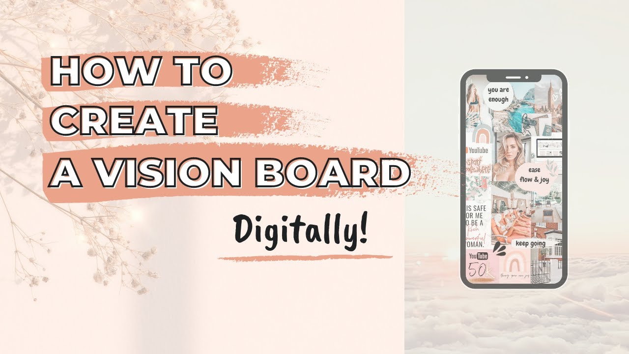 VISION BOARD 2021 for your phone screensaver (digital & easy to do ...