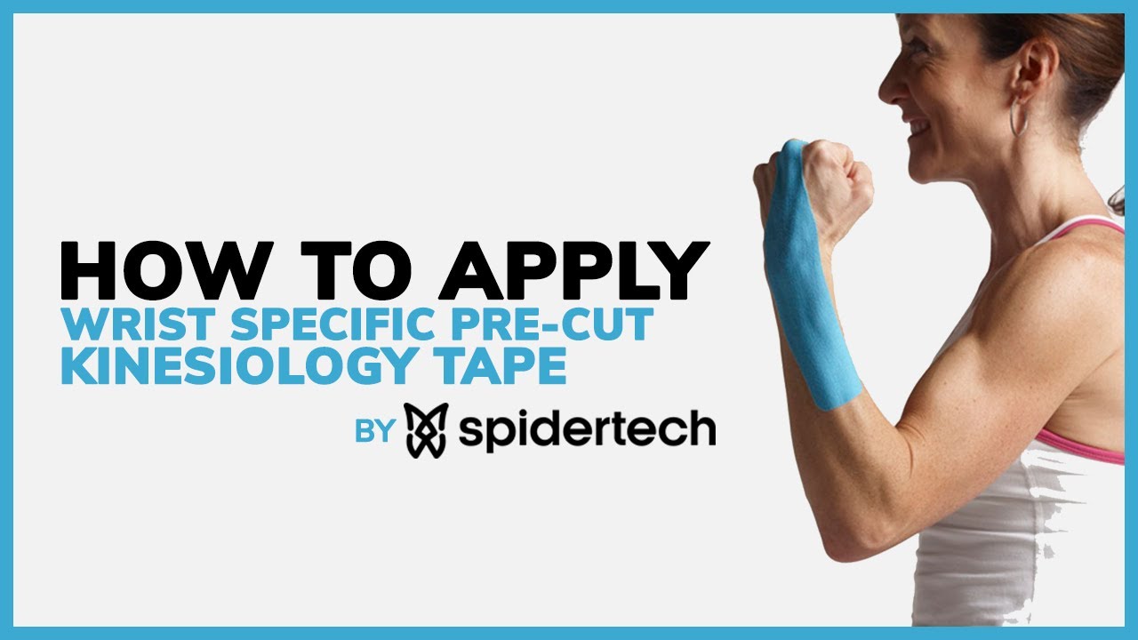 SpiderTech How To Apply Wrist PreCut Kinesiology Tape for Wrist