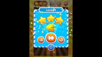 PAC-MAN Bounce - Puzzle Adventure Level 59 walkthrough solution for 3 stars