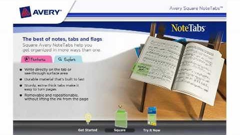 Avery Square NoteTabs