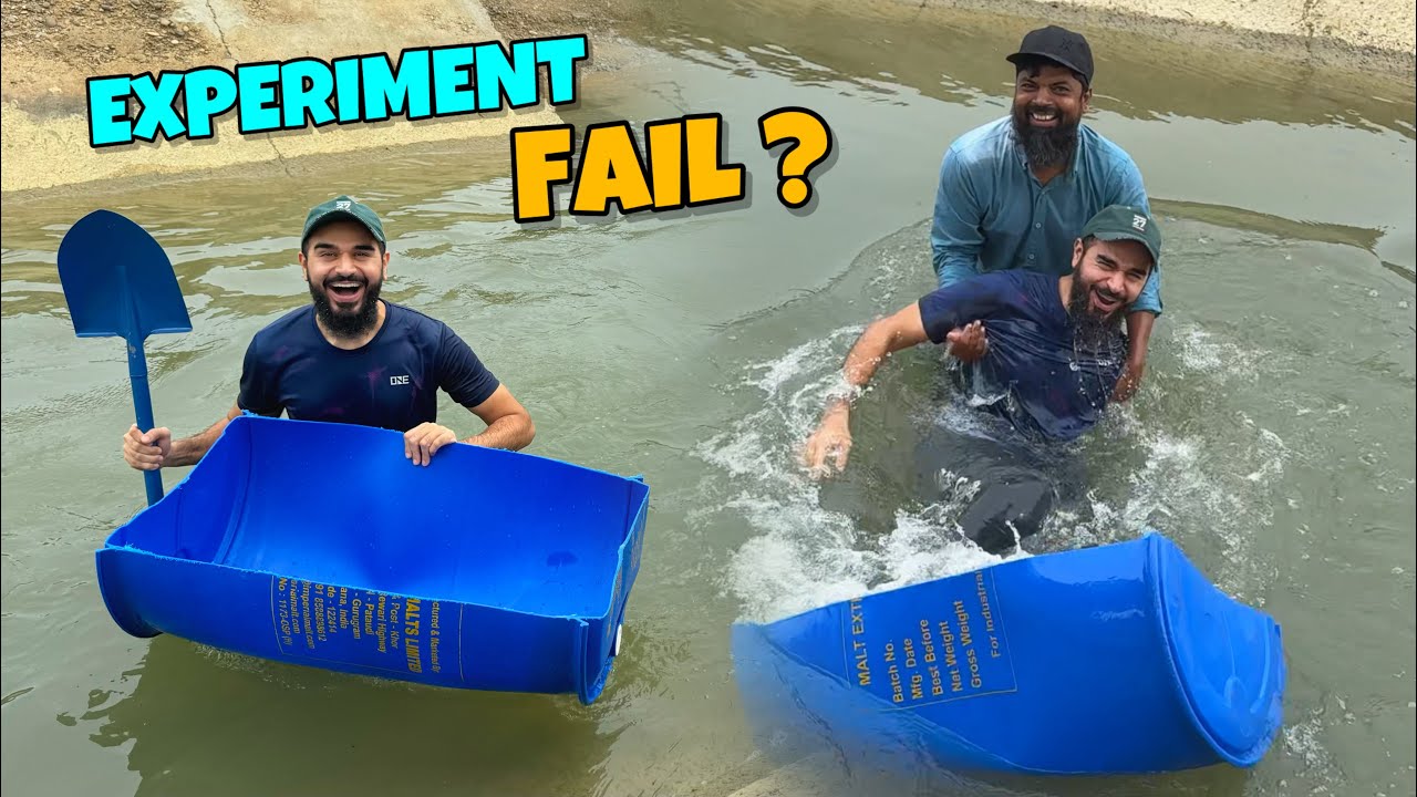 Converting water tank into a boat 😂🛶 Experiment