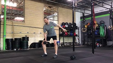 Demo: Alternating One-arm Dumbbell Hang Muscle Clean