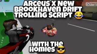 Arceus X New Brookhaven Drift Trolling Script 😂