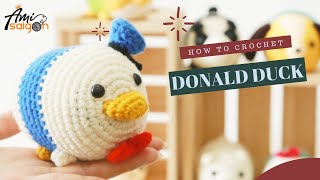 #010 | Crochet Amigurumi Donald Duck Tsum Tsum | Amigurumi Beginners Tutorial | @Ami Saigon