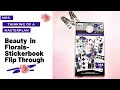 Beauty in Florals- **NEW** Happy Planner Sticker Book Flip Through