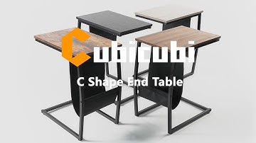 Cubicubi C Shaped End Table