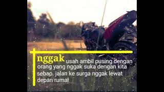 story motor ninja RR. kata kata, buat orang yang nggak suka dengan kita