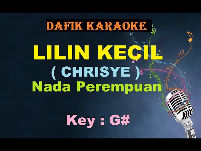 Lilin Kecil (Karaoke) Chrisye / Nada Cewek Female Key  G# class=