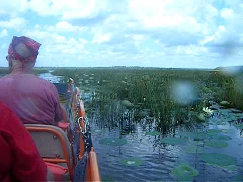 On Louisiana Airboat, Inc. in the marsh of Louisia...