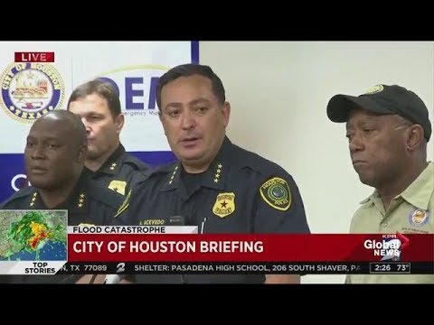 Houston Police chief delivers passionate speech about officer who drowned in Harvey floods