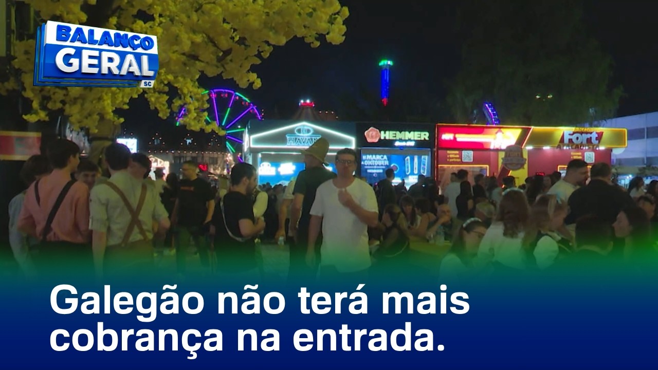 Oktoberfest: Organização volta atrás e Galegão não tem mais cobrança para entrada