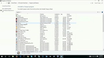 Uninstall And Remove  Program  in windows 10 From Control Panel