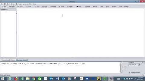 First program in DrJava