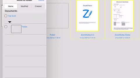 ZoomNotes Document User Interface