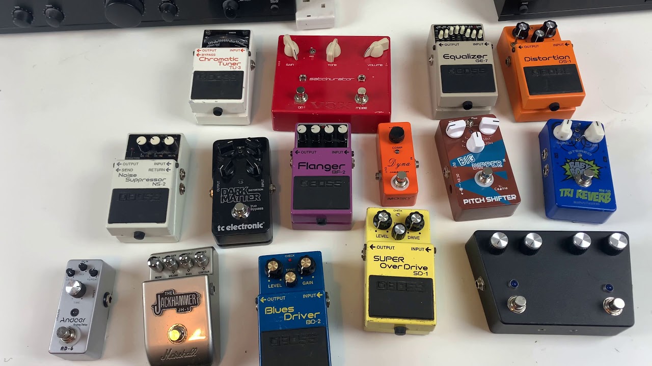 MY GUITAR EFFECTS PEDAL COLLECTION YouTube