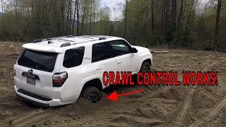 I wanted to test out the crawl control but had a hard time getting my
4runner stuck in sand even 2wd and stock tires. while will get you...