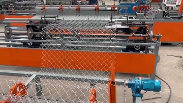 fully automatic single wire feeding chain link fence machine#machine #automatic #factory #working