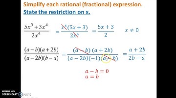 Skill Video   Simplifying Rational Expressions