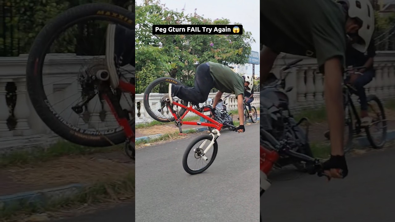 Peg Gturn Fail😱 #shorts #mtb #stunt #cycling #gturn #freestyle #cycle ...