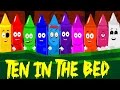 crayons ten in the bed | nursery rhymes | crayons song | kids song | childrens rhymes