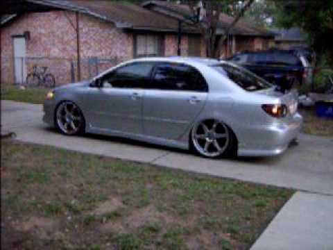 TOYOTA COROLLA BAGGED ON 20'S HITTIN SWITCHES - YouTube