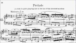 First Lessons in Bach Book 2 No.12 Prelude Suite BWV823 F Minor Sheet Music