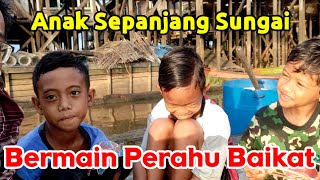 Perahu Baikat, Mainan Anak Sepanjang Sungai Mahakam di Desa Jantur Selatan