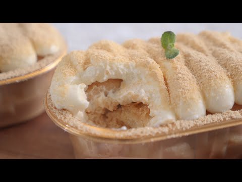 쫀득쫀득 <strong>인절미</strong> 티라미수 <strong>만들기</strong>🍨 Injeolmi tiramisu (Sticky rice cake tiramisu)