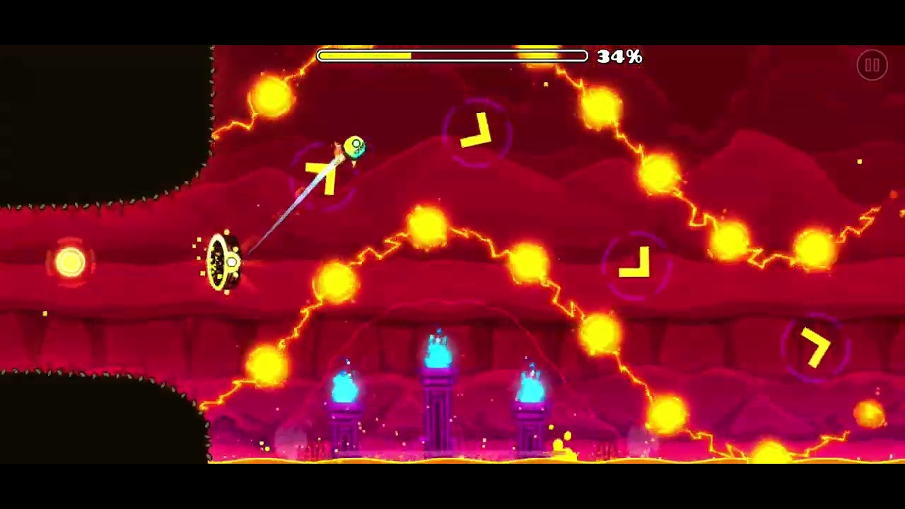 Geometry dash new level “DASH” all three coins - YouTube