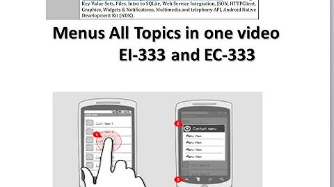Menus dialogs ,menu group,sub menu all menus in one video|| EI-333|EC-333|@InnovateiTzoneofficial