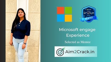 Microsoft Engage Mentorship program | Engage 2022 | SDE intern | Aditi Jain| Intern#35 | Aim2crack