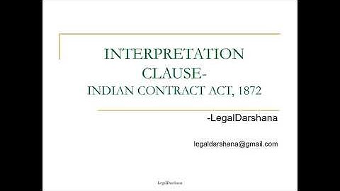 INTERPRETATION CLAUSE || SECTION 2 || INDIAN CONTRACT ACT, 1872