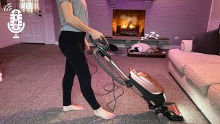 8 HOUR Mom Vacuums the Living Room While Dogs Sleep by Cozy Fireplace | ASMR Kenmore White Noise