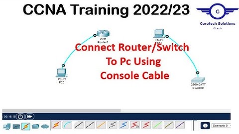 How to Connect Router with Console cable | Connect Switch with Console cable on Packet Tracer