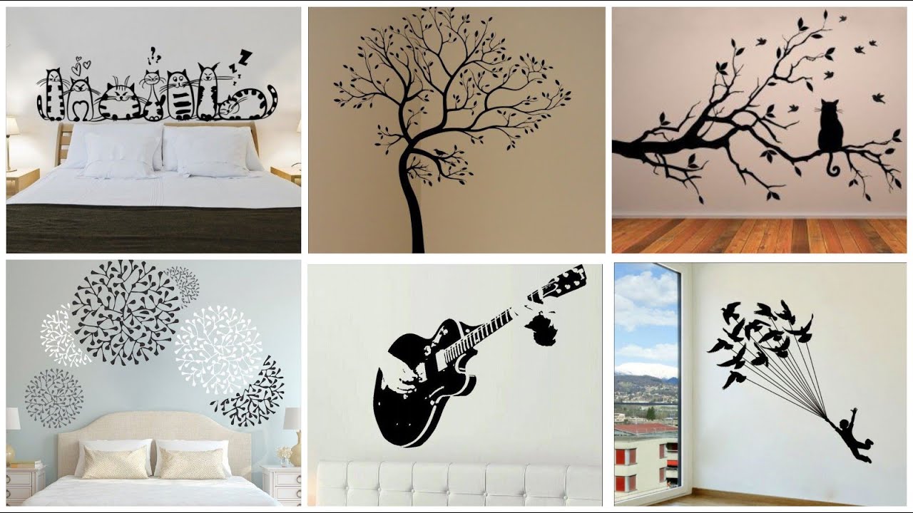 Very beautiful & most demanding black & white wall stickers//amazing