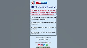 Edu Skills OET | Listening Practice | Boost Your Score : OET Made Easy