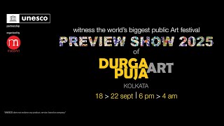 the grand opening of massArt preview show 2025 of durga puja Art