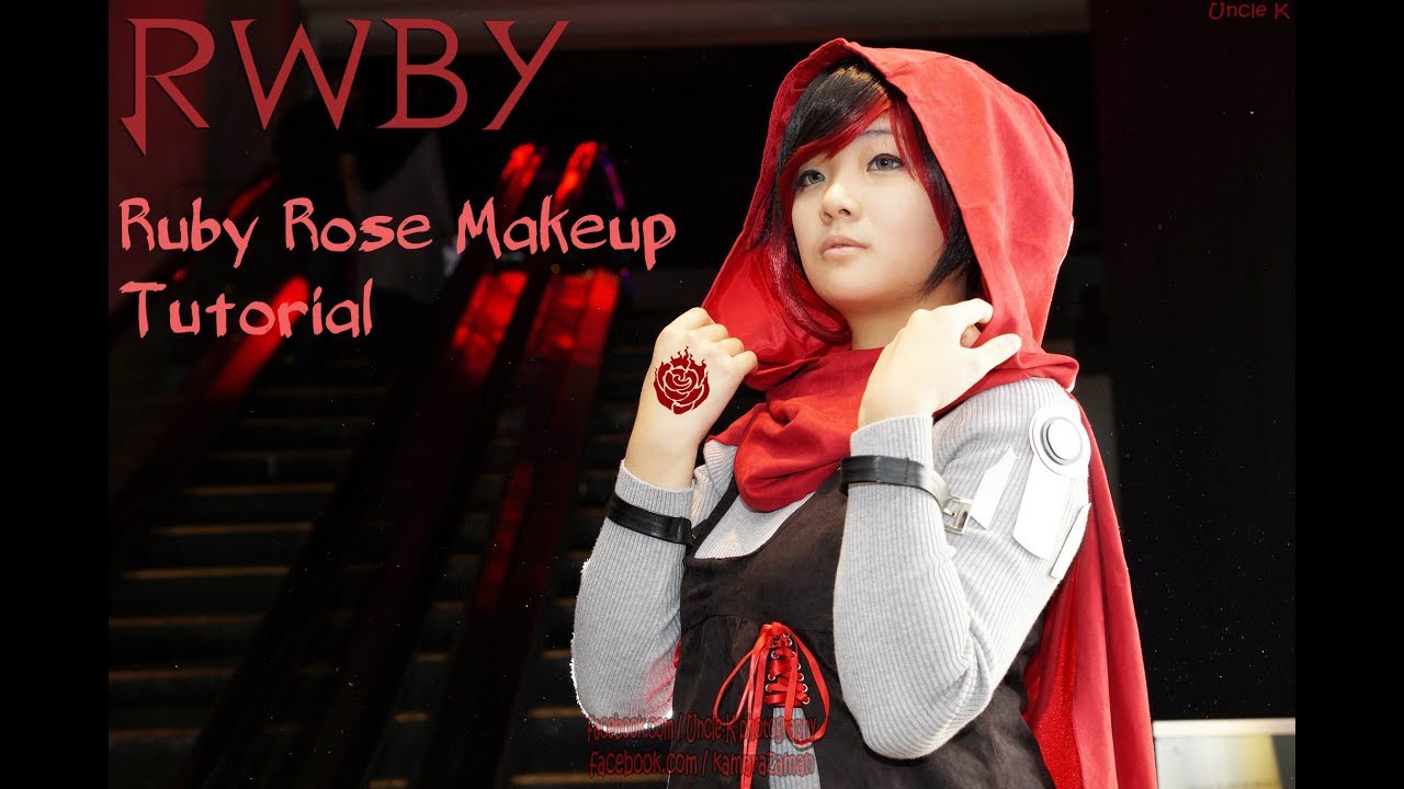 RWBY Ruby Rose Make Up Tutorial YouTube