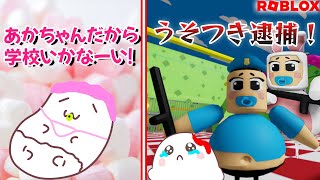 学校休みたいからあかちゃんになったら赤ちゃんにつかまった！？【ROBLOX・ロブロックス】【ゲーム実況】 screenshot 5