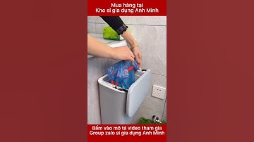 Review nhanh: Thùng rác treo tường tiện lợi sạch sẽ