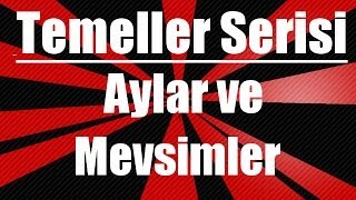 İngilizce kelimeler Aylar ve mevsimler