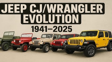 Jeep CJ & Wrangler Evolution (1941–2025) | Legendary Off-Road Icon
