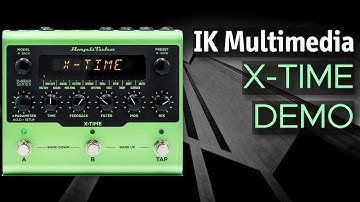 IK Multimedia Amplitube X Time Delay Sound Demo (no talking) with MEGAfm and SH-01a