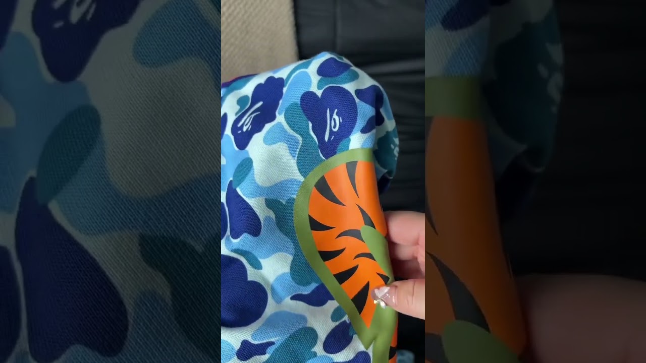 BAPE Blue Camo Shark Hoodie Unboxing 💙 Shark Zip-Up Looks INSANE! 