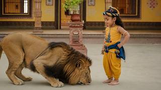 When the Lion Bowed to Baby Krishna, Everyone Was Stunned | Yashomati Maiya Ke Nandlala | Krishna...