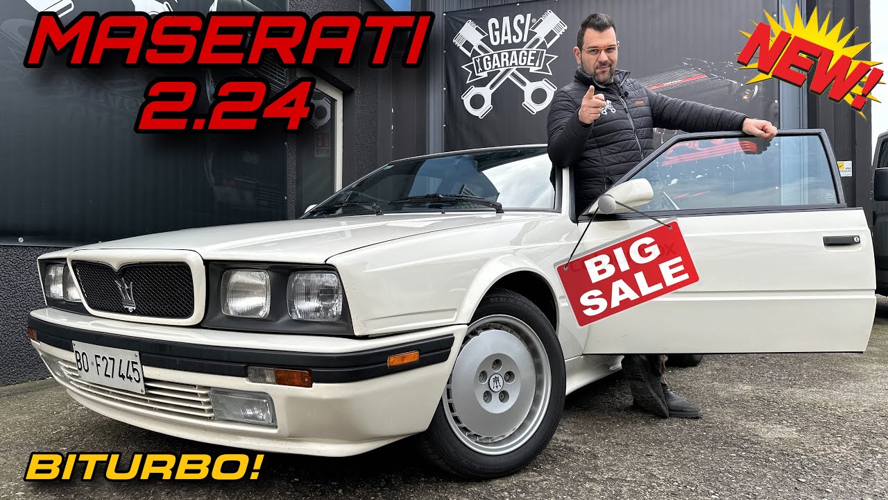 Una youngtimer da mettere in garage: maserati 224 con 245cv di puro divertimento