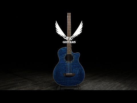 dean-exotica-quilt-ash-electro-acoustic-bass-w/aphex-rw,-tbl-|-gear4music-demo