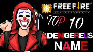 TOP 10 Free Fire Dengareus Name 😱 || Free Fire Dengareus Attitute Name screenshot 3